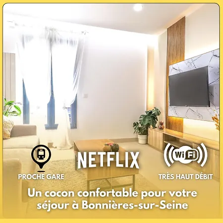 Coup De Coeur Des Voyageurs - Moderne- Pro Ou Couple Av Enfants - Entrer Autonome -les Bonn'appartts-sur-seine *